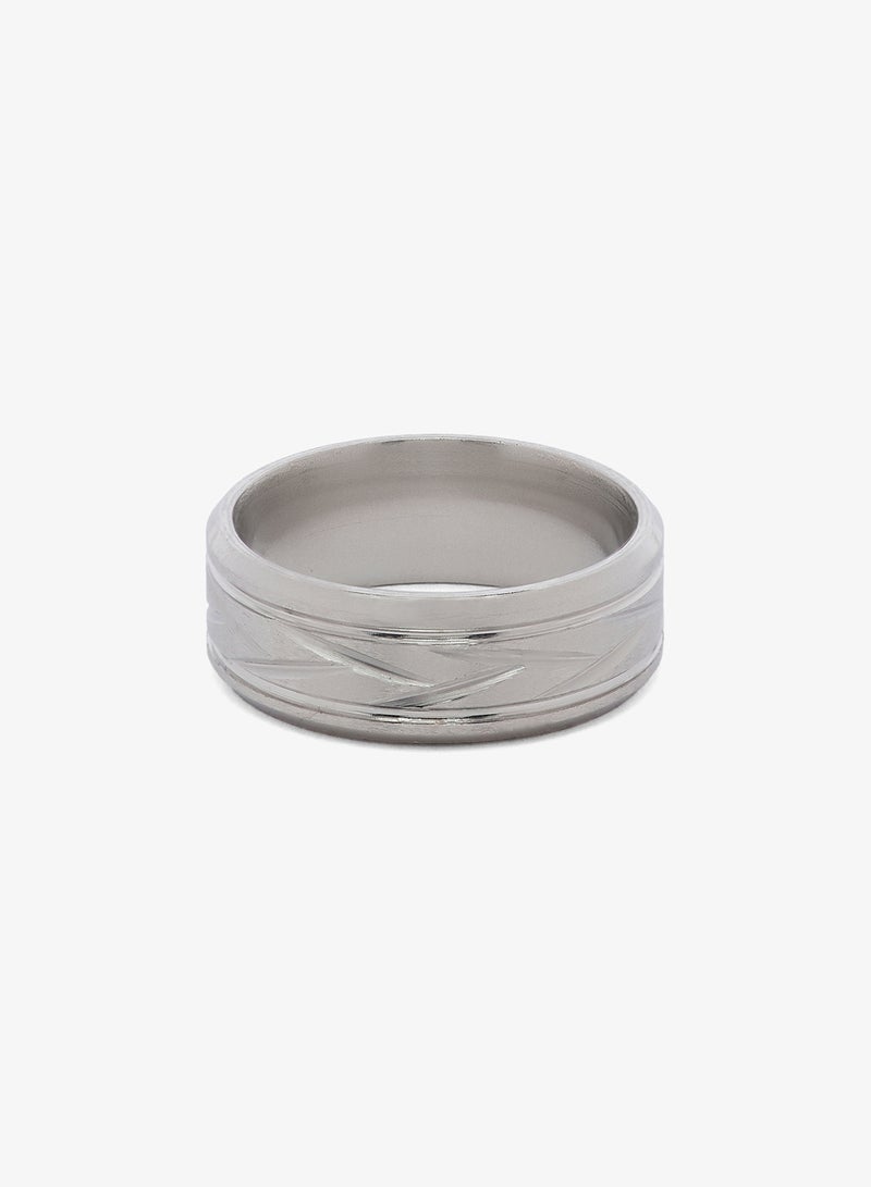 سفنتي فايف خاتم زواج بلمسة مصقولة - Image 1